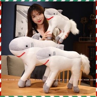 ตุ๊กตาหมีฉลาม และม้า ขนาด 35 ซม. 60 ซม.