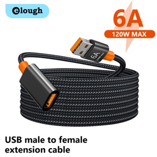 Elough สายเคเบิลต่อขยาย USB 3.0 ตัวผู้ เป็นตัวเมีย ความเร็วสูง