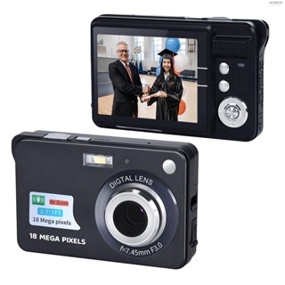 กล้องบันทึกวิดีโอดิจิทัล 720P ซูม 18MP 8X กันสั่น หน้าจอ TFT ขนาดใหญ่ 2.7 นิ้ว แบตเตอรี่ลิเธียมในตัว พร้อมกระเป๋าเก็บ สายชาร์จ USB สําหรับเด็ก วัยรุ่น