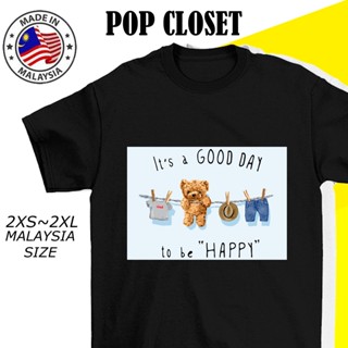 TEDDY BEAR TSHIRT CARTOON T SHIRT SHORT SLEEVES CUTE T-SHIRT WOMAN MAN 100% COTTON FASHION KOREAN TOP READY STOCK_02