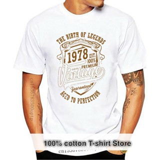 Cotton T-Shirt 2022 Summer Fashion Hot The Birth Of Legends 1978 - 40th Birthday - Mens Funny 40 Year Old Gift Tee _03