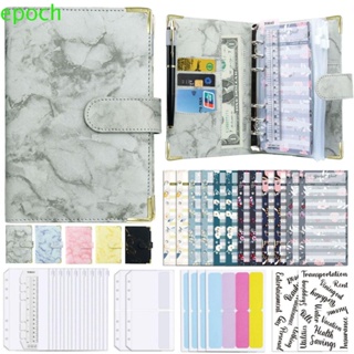 Epoch ซองจดหมาย ลายหินอ่อน ขนาด A6 มีซิป สําหรับเก็บเงิน แพลนเนอร์ สมุดโน้ต แพลนเนอร์