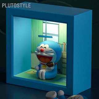 Plutostyle โคมไฟข้างเตียง รูปการ์ตูนตุ๊กตาน่ารัก ป้องกันสายตา สามมิติ