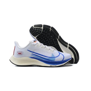 Nike AIR ZOOM PEGASUS 37 and Cushioning and Resilient Running Shoes white blue39-45