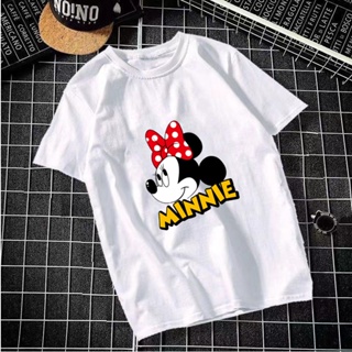 Summer Minnie T-shirt Kawaii Disney T-shirt Mickey Mouse cartoon casual wear trend fashion Short sleeve adult men a_03
