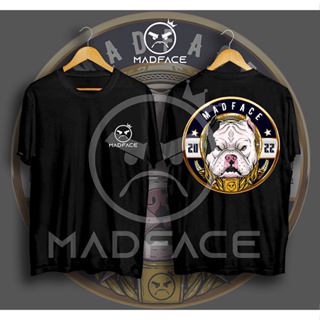 MAD FACE bicolor dog S5 T-shirt 2022 new design fashion trend round neck T gift_02