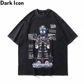 เสื้อยืดแขนสั้น พิมพ์ลาย Dark Icon สไตล์ฮิปฮอป สําหรับผู้ชาย 2022 Y2k_04