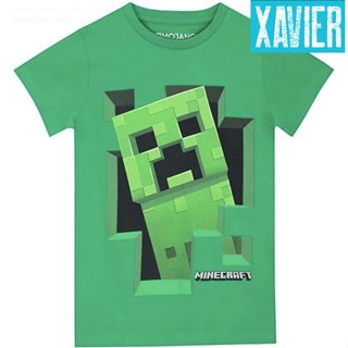 เสื้อยืดผ้าฝ้ายพิมพ์ลายคลาสสิก เสื้อยืด พิมพ์ลาย Combed 30 Distro MINECRAFT roblox GREEN game mine craft Plain cust_03