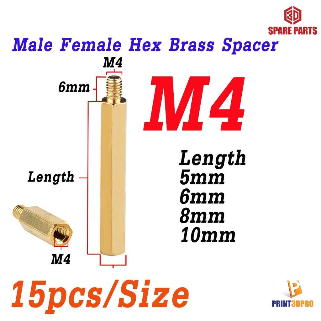 M4 Brass Hex Stand Off Spacer At ₹ 45/piece In Jamnagar | ID: 2850429929055 - Foto 12