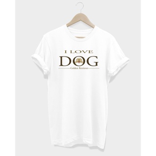 เสื้อยืดหมาโกลเด้น I LOVE DOG_02