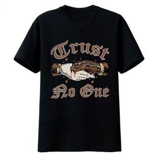 【In stock】Trust No One Hussle Hard T-Shirt Pablo Escobar El Chapo Mafia Sicario Snake Tee Unisex Round Neck Fashion_01