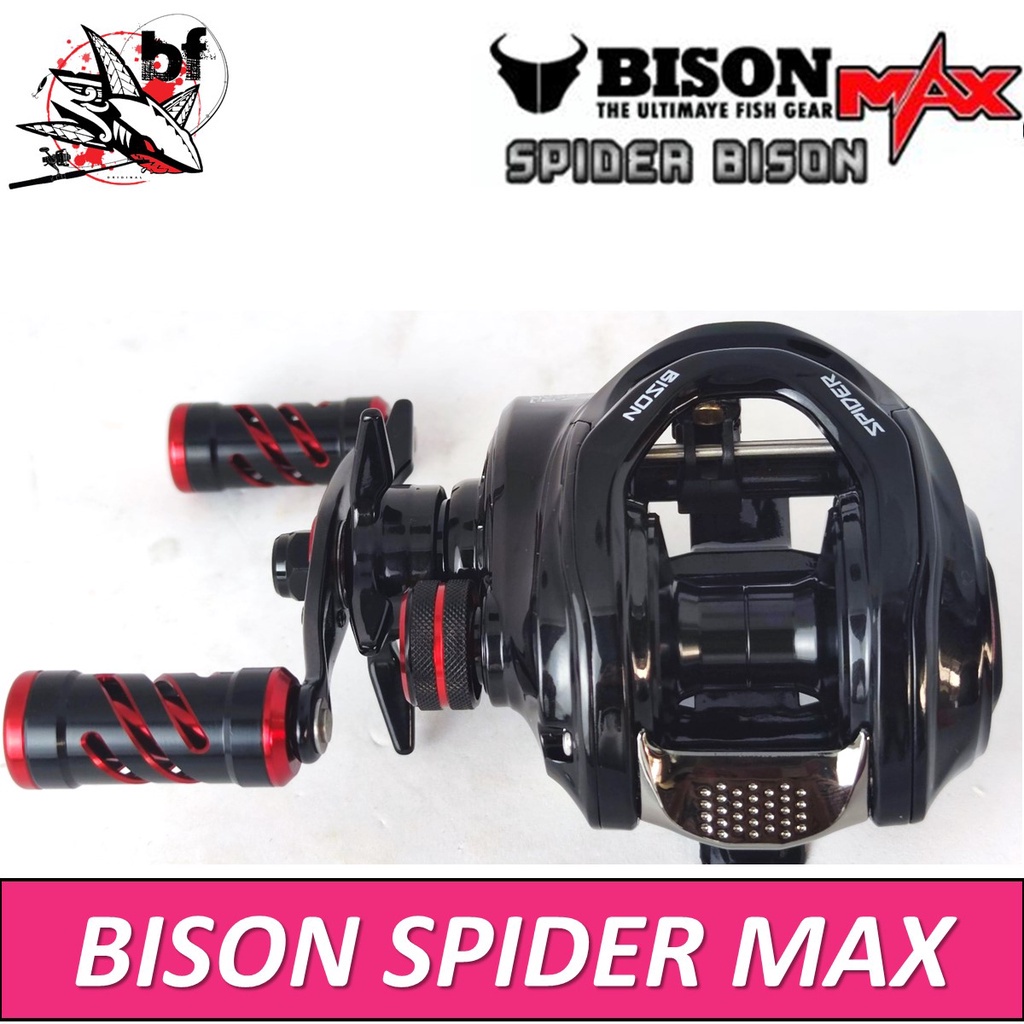 รอกหยดน้ำ-bison-spider-max-รอบ-7-3-1น็อปแต่ง-หมุนซ้าย-หมุนขวา-รอกตกปลา