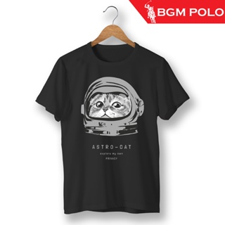 BGM POLO Unisex T-Shirt Cat Print Design 10-ASTRO CAT BP-UTCPACD10-GLG_08