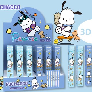 Sanrio Pochacco ปากกาเซ็นลายเซ็น สัตว์น่ารัก Mymelody Kuromi Cinnamoroll เครื่องเขียนกด ของขวัญปากกาเป็นกลาง สําหรับเด็ก