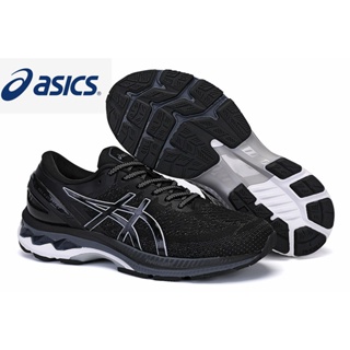 ASICS K27 mens stable cushioning shock absorption running shoes black and white