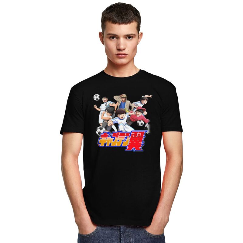 short-sleeve-cotton-t-shirt-printed-captain-tsubasa-newteam-plus-size-for-menเสื้อยืด-04