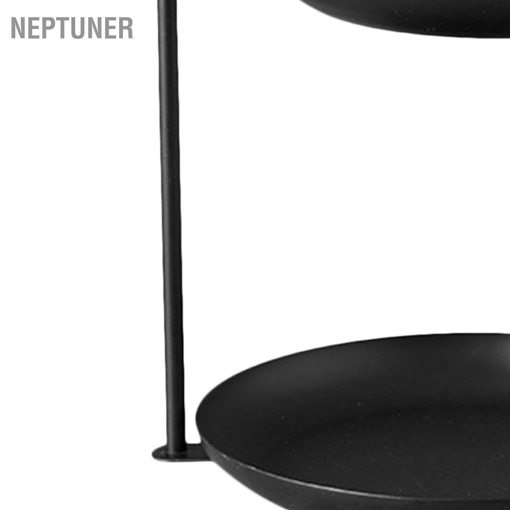 neptuner-ถาดเสิร์ฟผลไม้เหล็ก-2-ชั้นถาดเก็บของหลายชั้นกันน้ำสำหรับปาร์ตี้โต๊ะกาแฟ