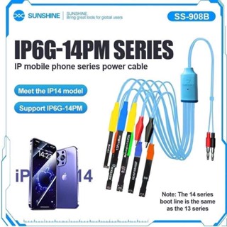 Sunshine SS-908B IP6-14promaxสายเคเบิลทดสอบพาวเวอร์ซัพพลายมือถือ