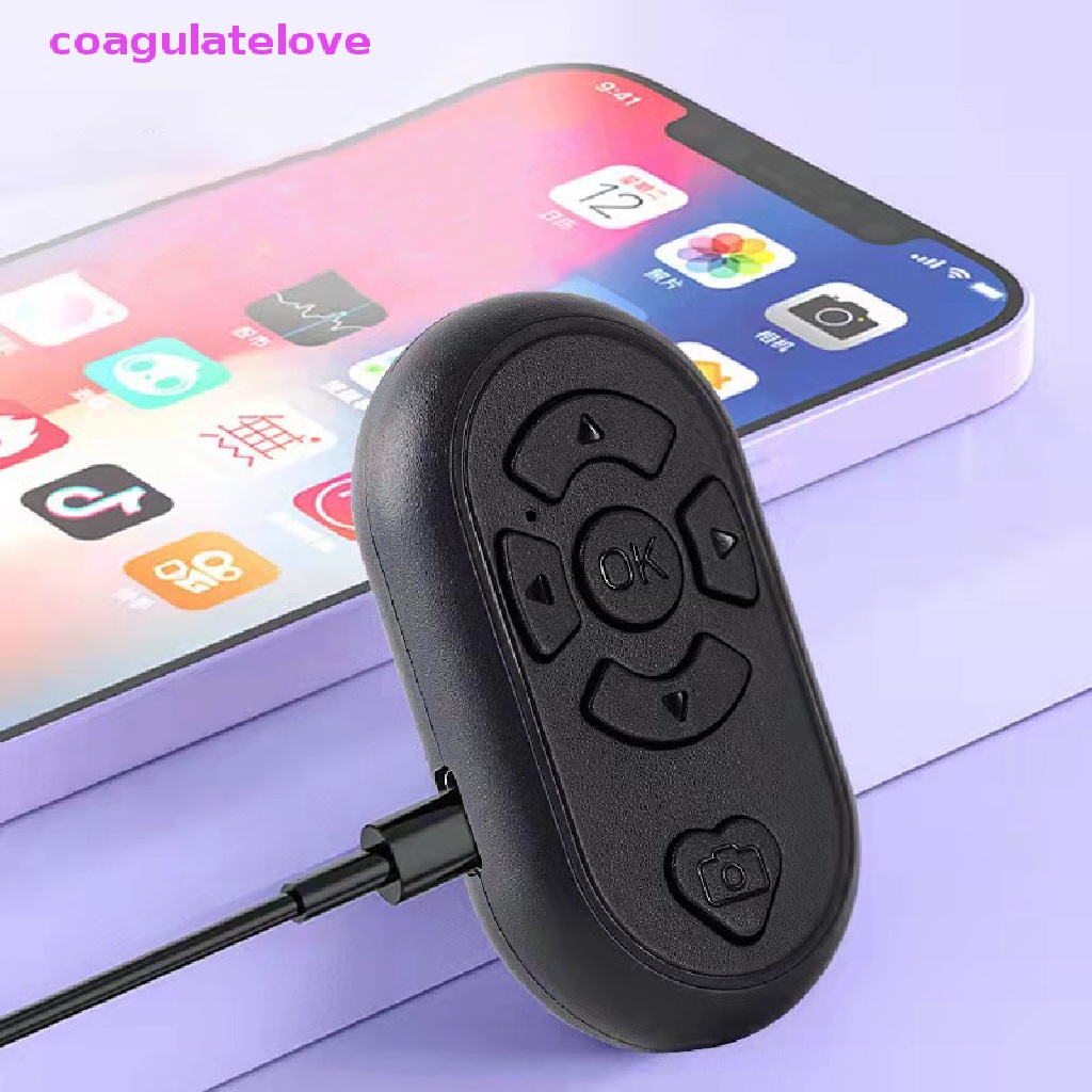 coagulatelove-ตัวควบคุมปุ่มกดชัตเตอร์เซลฟี่-บลูทูธ-สําหรับโทรศัพท์มือถือ-ขายดี