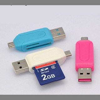 Afl เครื่องอ่านการ์ด Micro USB OTG TF/SD สําหรับโทรศัพท์มือถือ TH