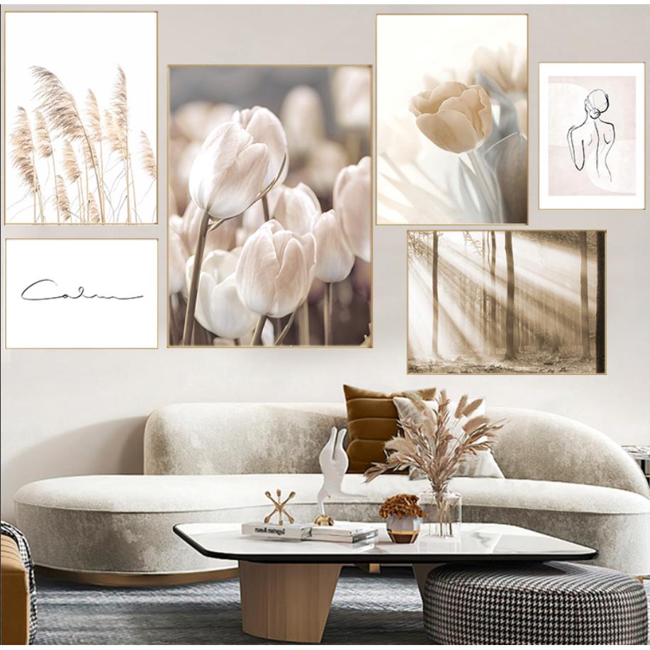ภาพโปสเตอร์-ผ้าแคนวาส-ลายดอกไม้-ทิวทัศน์ธรรมชาติ-สําหรับตกแต่งผนังบ้าน-ห้องนั่งเล่น
