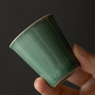 Yue Kiln Celadon ชุดถ้วยชาเซรามิค ทรงตรง [A009]