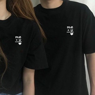 Me Plus You Equals Love 情侣T恤 Matching Couple Tees Adult Unisex Cotton T-Shirts_06
