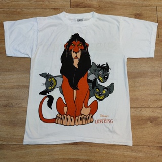 เสื้อยืดผ้าฝ้าย [ THE LION KING ]  DISNEYs Clic Movie  tag WILD OATS เสื้อการ์ตูน ผ้าขาวS-3XL_05