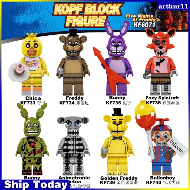 arthur-lt-available-gt-บล็อกตัวต่อเลโก้-fnaf-foxy-chica-bonnie-five-nights-at-freddy-ของเล่นสําหรับเด็ก