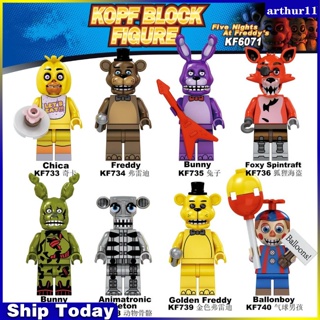 Arthur &lt; Available &gt; บล็อกตัวต่อเลโก้ FNAF Foxy Chica Bonnie Five Nights At Freddy ของเล่นสําหรับเด็ก