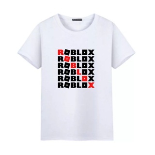 ชุดลำลองRoblox Roblok Game เสื้อยืดผู้ชายผู้หญิง Custom Plain Distro_03