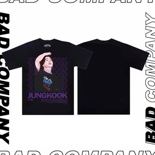  ใหม่เอี่ยมBadass girl BTS Jungkook Kpop ARMY | เสื้อยืดแขนสั้นพิมพ์ลาย BTS Jungkook ยอดนิยม Boys &amp; Girls Butter Alb