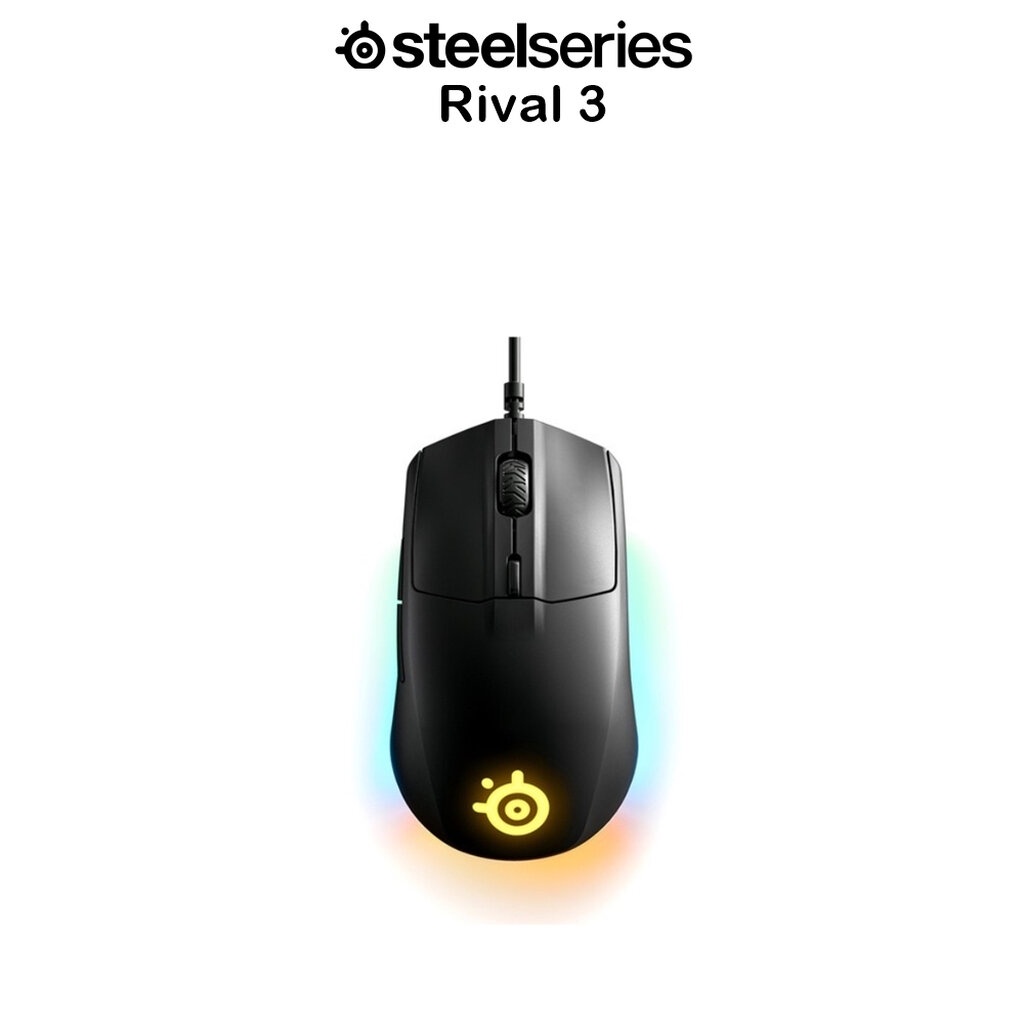 steelseries-rival-3-wired-gaming-mouse-เมาส์เกมมิ่งเกรดพรีเมี่ยมจากเดนมาร์ก-ของแท้100