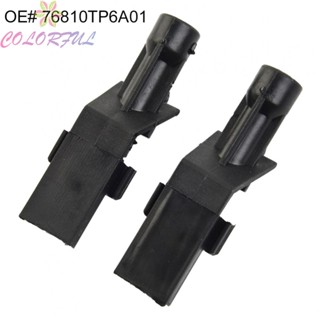 【COLORFUL】2x Car Black Front Windscreen Washer Nozzle Windshield Plastic Jet 76810TP6A01