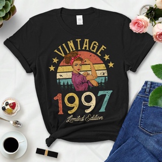 Vintage Retro 1997 Outfits T Shirts 25Th 25 Years Old Birthday Party Clothes Tshirt Causal Gildan_03