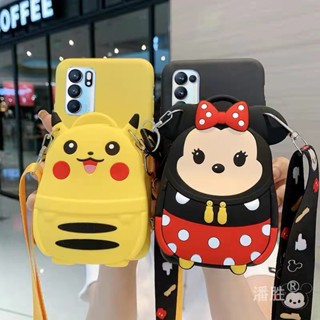 เคสโทรศัพท์มือถือ กระเป๋าสตางค์ ลายการ์ตูนมินนี่ ปิกาจู สําหรับ case OPPO A18 A38 A58 A98 A78 A77S A17 A17K A96 A5 A9 A31 A53 A33 2020 A3S A12E A5S A7 A12 A11K A15 A15S A16 A16K A52 A92 A57 A54 A55 A76 A74 A83 A93 A94 A95 Reno 10 4 5 4F 5F F9 F11 Pro