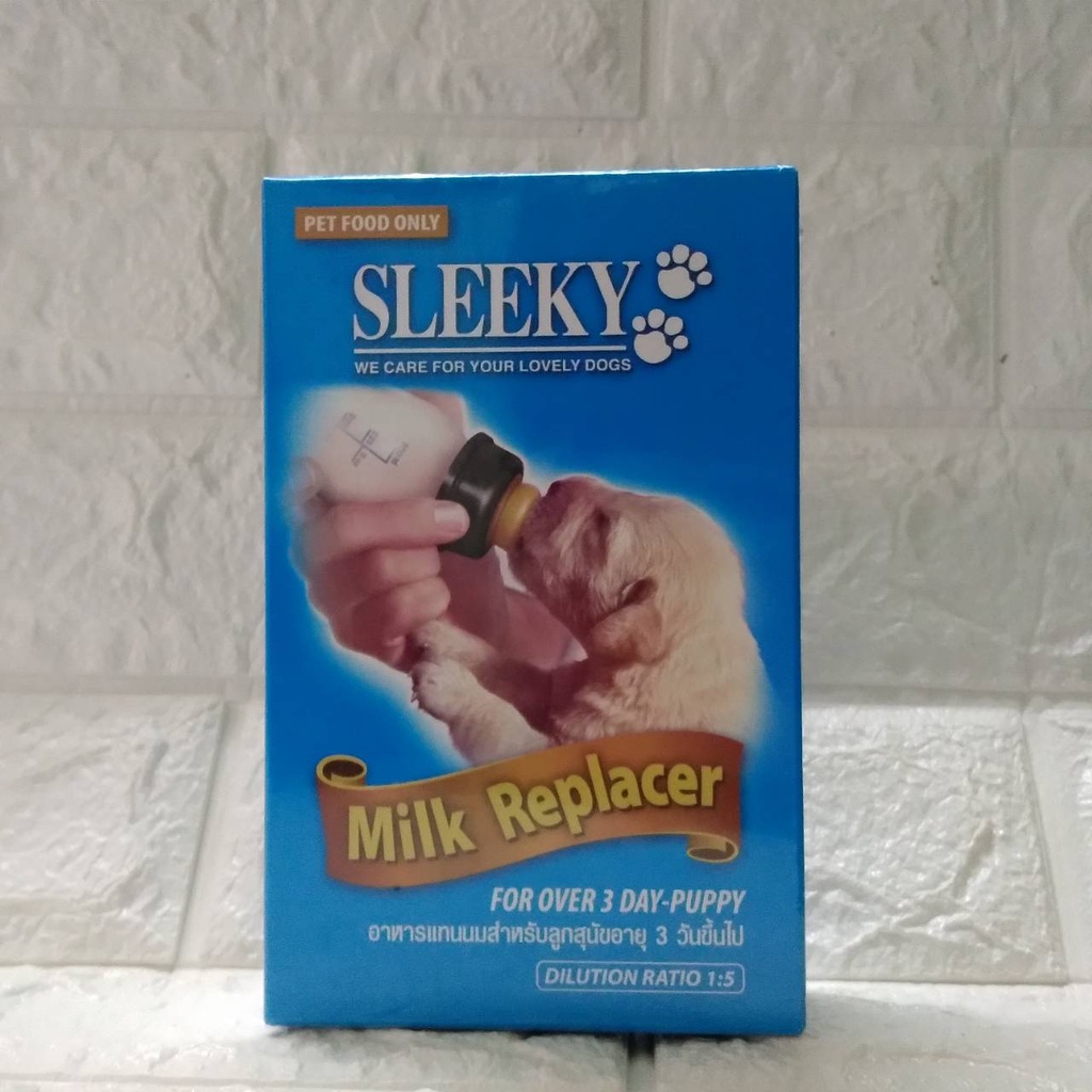 นมผง-สำหรับลูกสุนัข-sleeky-milk-สำหรับลูกสุนัขอายุ-3-เดือนขึ้นไป-150-g