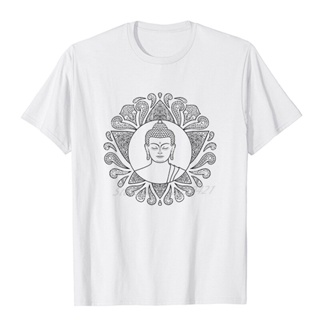 Buddha Vintage Yoga Buddhist Namaste Wisdom Lotus t shirt for men fashion graphic t shirts Oversized t-shirt Summer_04