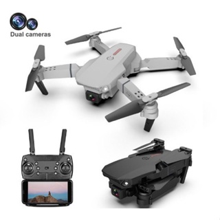 【พร้อมส่ง】โดรน E88 PRO รุ่นขายดี Drone Pro กล้อง2ตัว  WIFI ถ่ายภาพ บินนิ่ง ถ่ายวีดีโอ กล้อง โดรนไร้สา