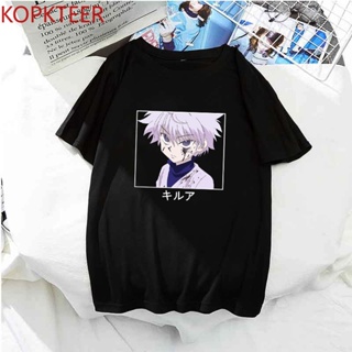 2023พร้อมส่ง Hunter X Hunter Killua O คอมาใหม่ Hot Topic เสื้อยืดอะนิเมะญี่ปุ่นพิมพ์เสื้อ TEEผู้หญิงแฟชั่นเสื้อผ้า Tshir