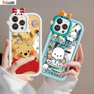 เคสโทรศัพท์มือถือแบบใส กันกระแทก ลายหมีพูห์ มอนสเตอร์ 3D สําหรับ Redmi Note 11 Pro Note11S 10C 10A 9C 9A 10 9T 9 Note10 5G 10s Note9 Note8 Poco M5S X3 NFC M3 Pro