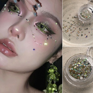 Christmas excited eyes bright drill tears drill stage makeup water drill bride corner drill nail ornaments
