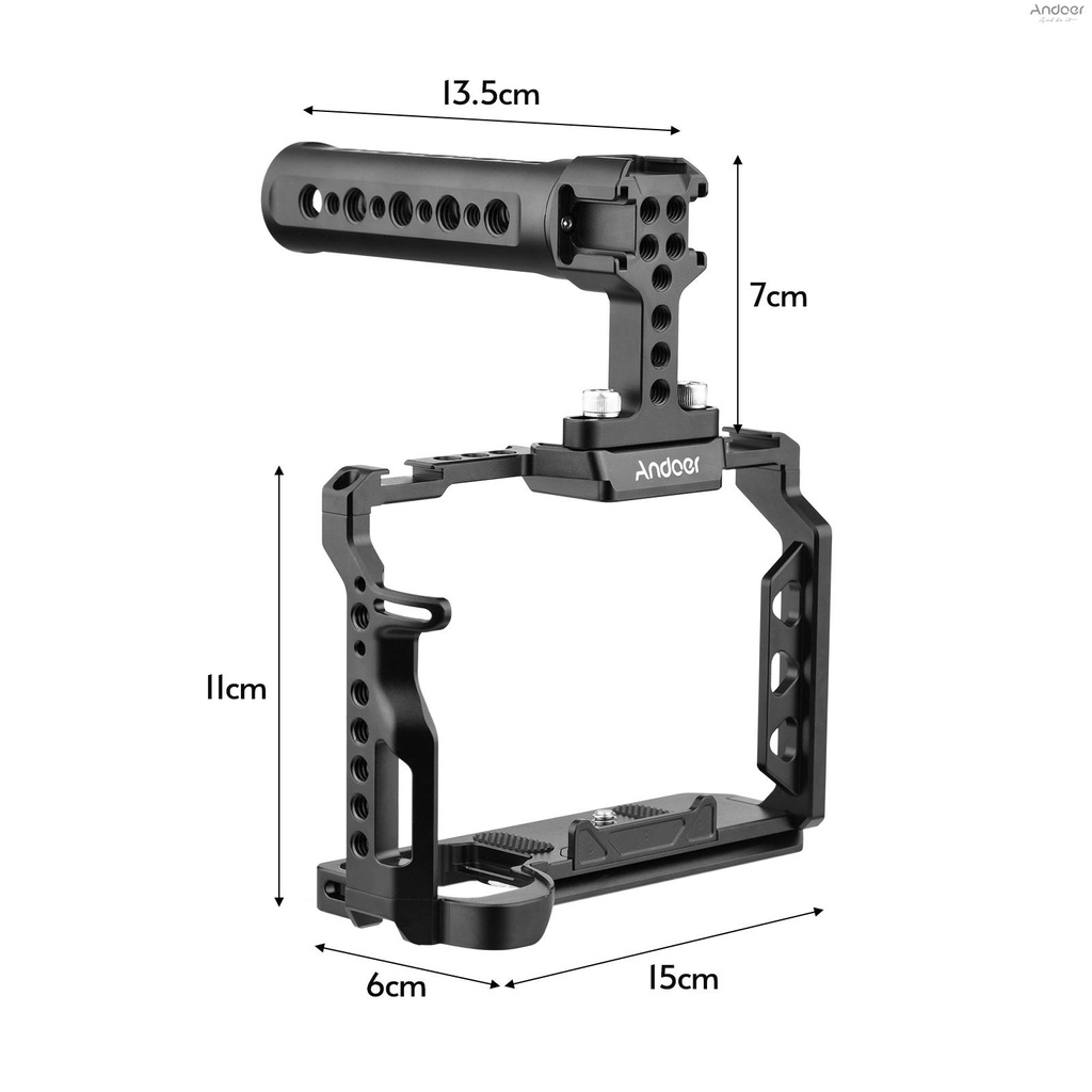 andoer-aluminum-alloy-camera-cage-kit-with-top-handle-grip-replacement-for-a7-iv