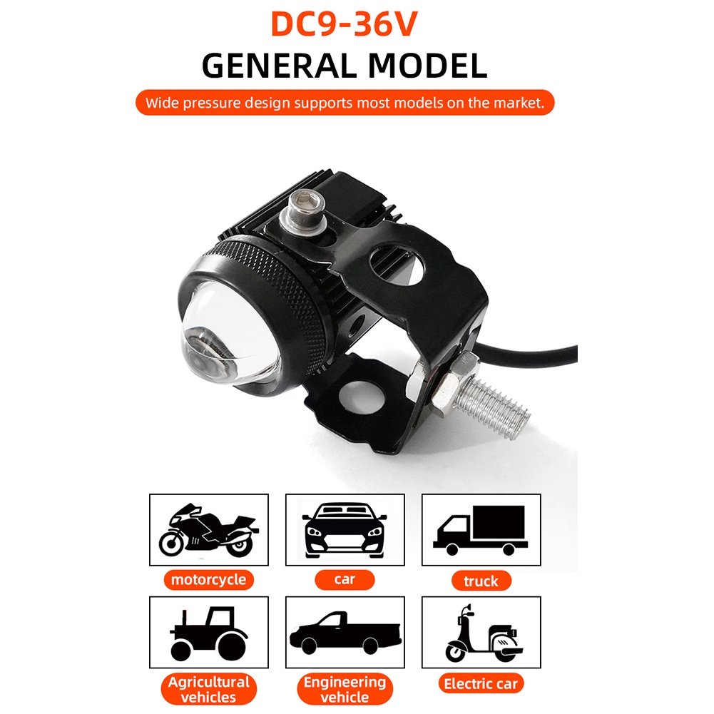 สปอตไลท์สองสีไฟมอเตอร์ไซค์ไฟสปอร์ตไลท์ออฟโรดไฟสปอร์ตไลท์-led-spotlights-motorcycle-light