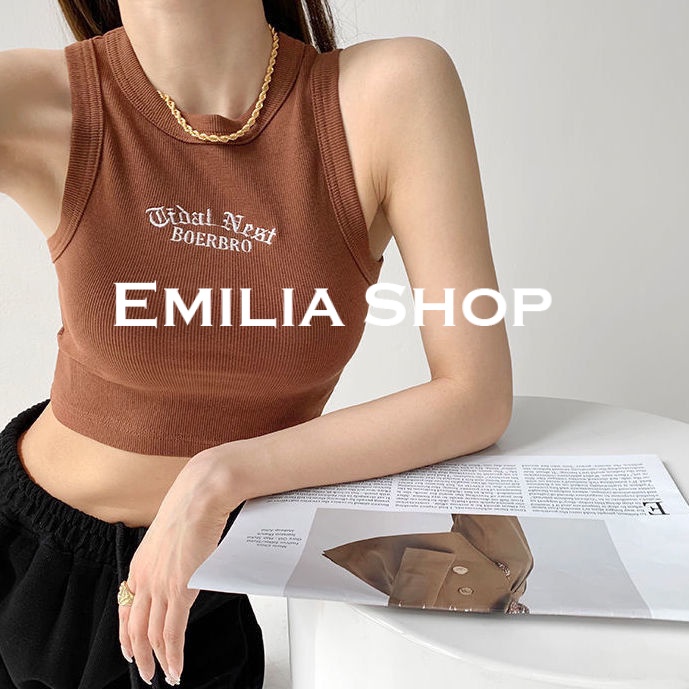 emilia-shop-เสื้อกล้ามครอป-เสื้อแขนกุด-สไตล์เกาหลีa20k0bg