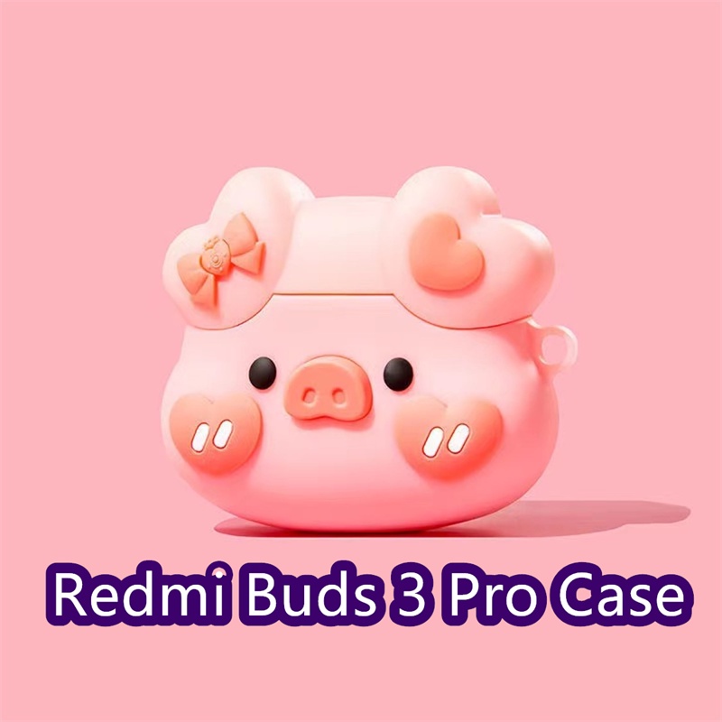 พร้อมส่ง-เคสหูฟัง-แบบนิ่ม-ลายการ์ตูน-สีพื้น-สําหรับ-redmi-buds-3-pro