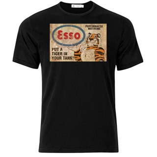 เสื้อยืดแขนสั้นพิมพ์ลาย Esso Put A Tiger In Your Tank แฟชั่นผู้ชาย