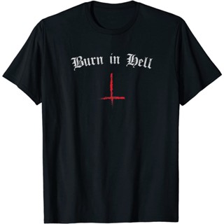 เสื้อยืดโอเวอร์ไซส์เสื้อยืด ลาย Occult Gothic Grunge Satan Devil สีดํา สําหรับผู้ใหญ่S-4XL_01