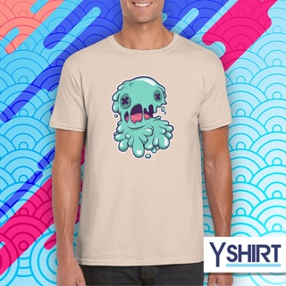 [Hot]∋☇✐ther@YSHIRT  Slime  Design Graphic Printed Tees Khaki Tshirt_01