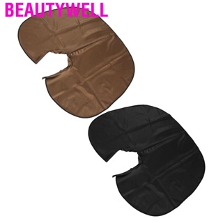 Beautywell Waterproof Hair Cutting Cape Home Salon PU Leather Dye Beard Apron for Styling Shampoo